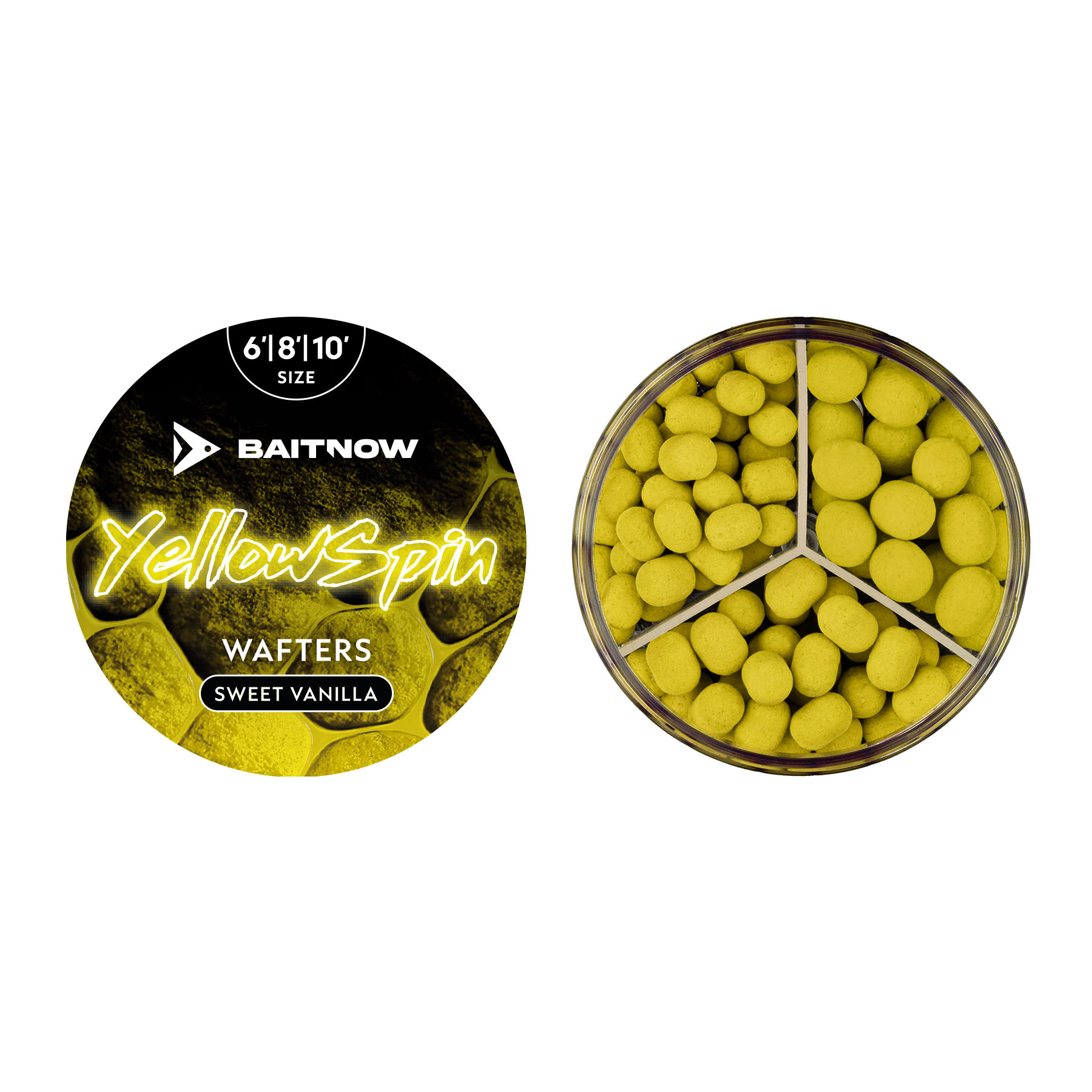 BAITNOW Wafters Method Feeder Yellow Spin 6-8-10mm 24 g