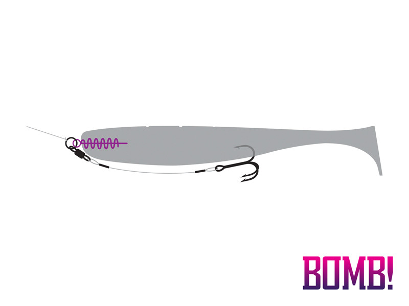 DELPHIN Systém BOMB! Twisto ScrewLOCK / 10ks / vel. L
