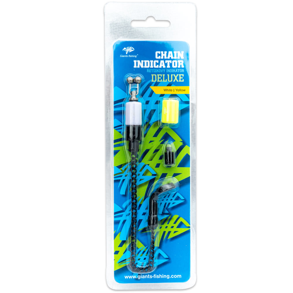 GIANTS FISHING ŘETÍZKOVÝ INDIKÁTOR CHAIN INDICATOR DELUXE bílý žlutý