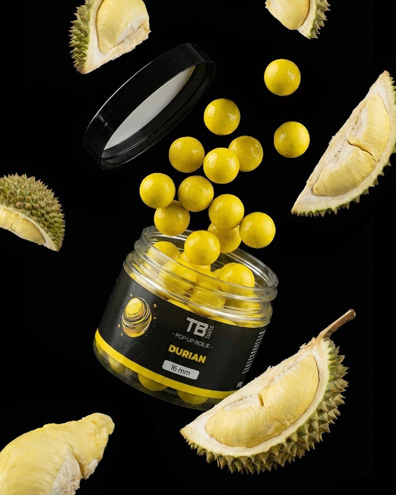 TB BAITS Plovoucí boilie Pop-up Durian + NHDC 50 g 12mm