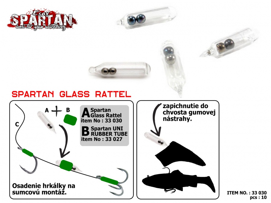 ESOX  glass rattel