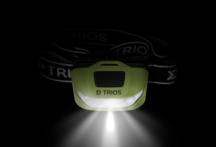DELPHIN Čelová lampa TRIOS