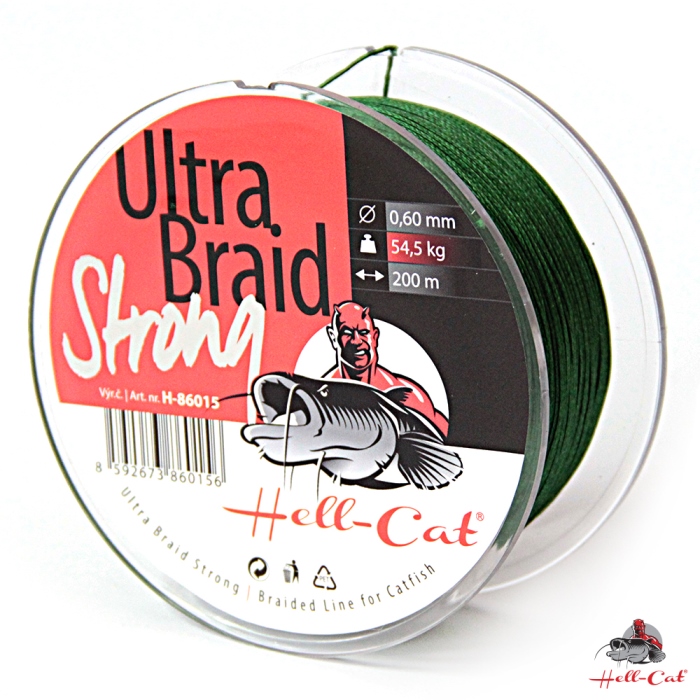 HELL-CAT SPLÉTANÁ ŠŇŮRA ULTRA BRAID STRONG 0,60MM / 54,50KG / 200M
