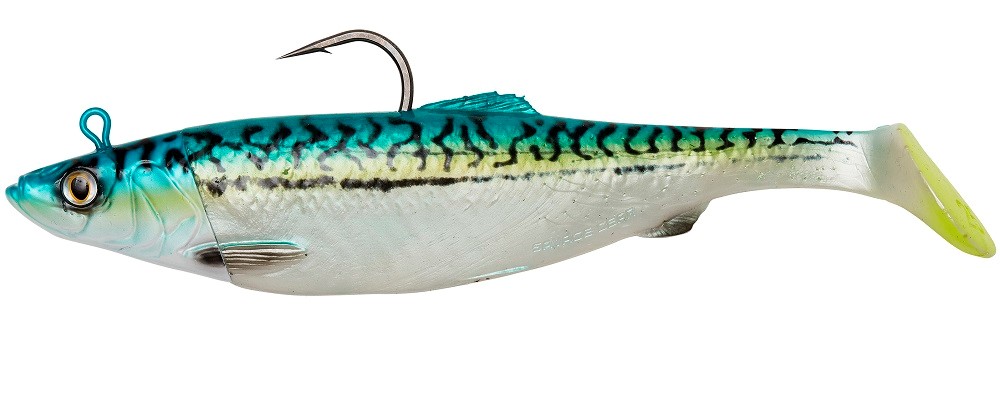 SAVAGE GEAR Gumová nástraha 4D HERRING BIG SHAD 25 cm 300 g GREEN MACKEREL