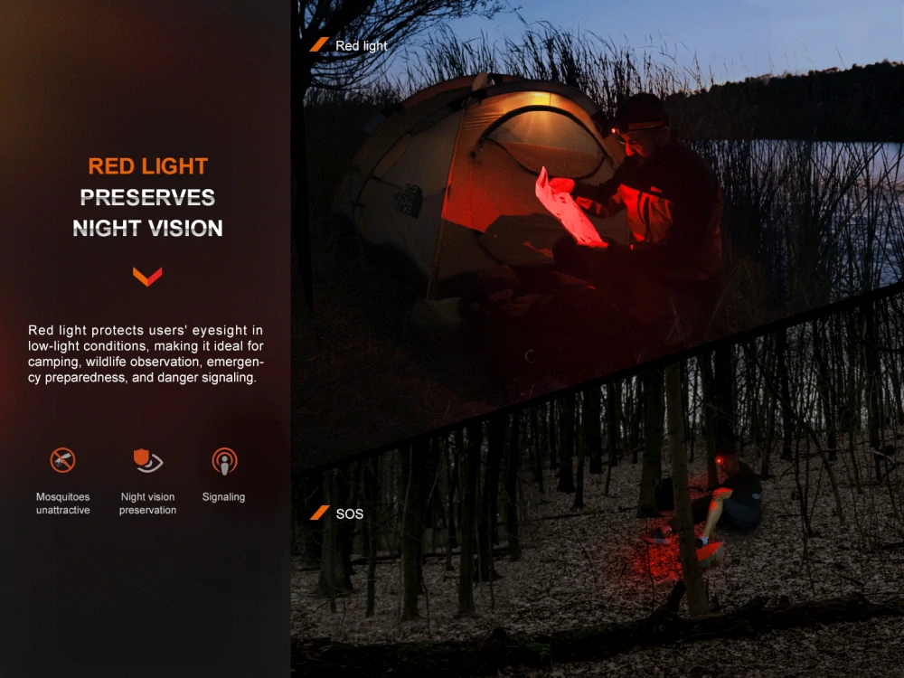 FENIX Čelovka HL16 (450 lumenů)