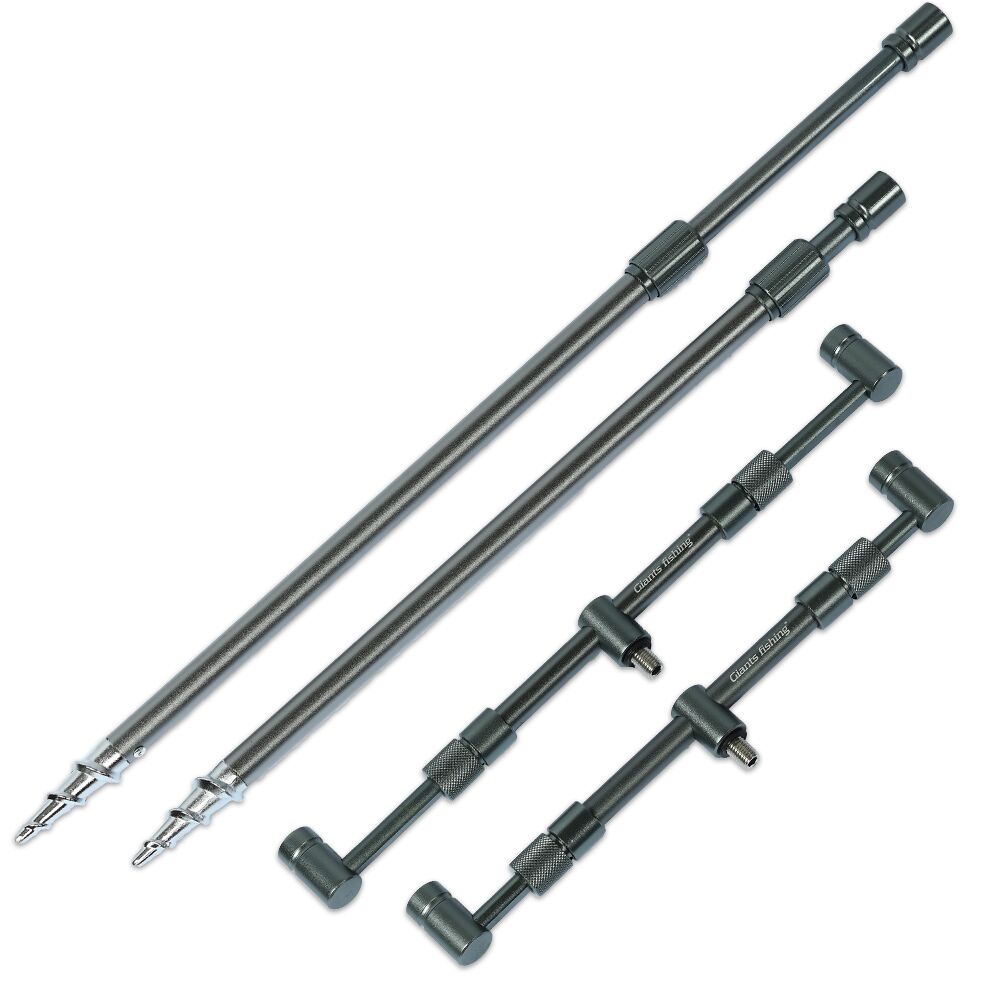 GIANTS FISHING Sada hrazd Gaube Buzzer Bar Set 2 Rods Silver