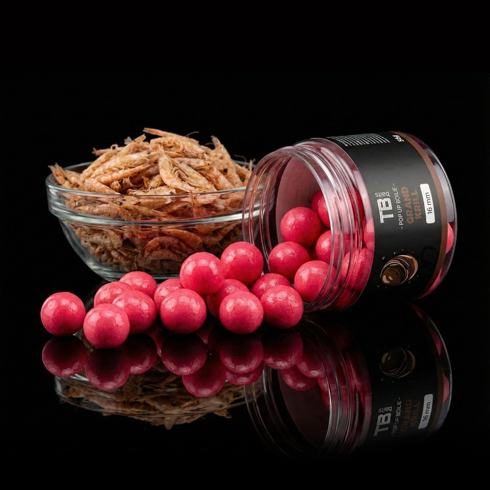 TB BAITS Plovoucí boilie Pop-up Grand Krill 50g 16mm