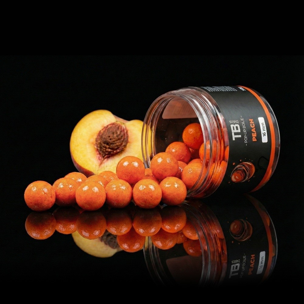 TB BAITS Plovoucí boilie Pop-up Peach + NHDC 50g 16mm