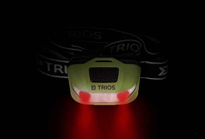 DELPHIN Čelová lampa TRIOS