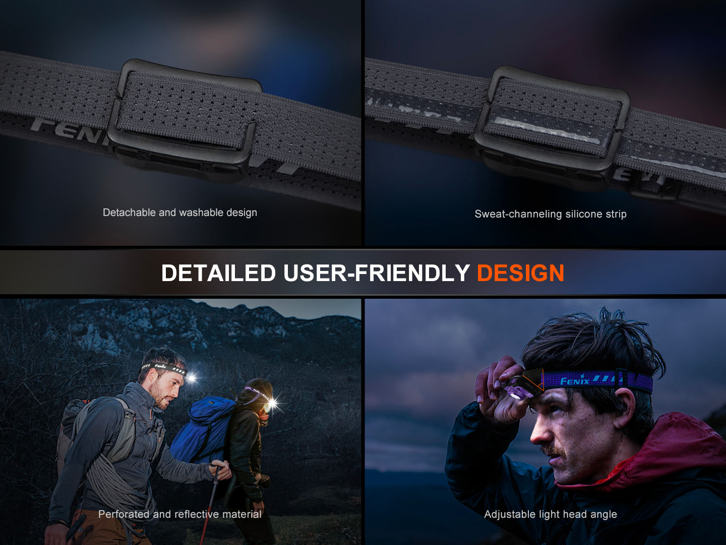 FENIX Nabíjecí čelovka HL12R V2.0 černá