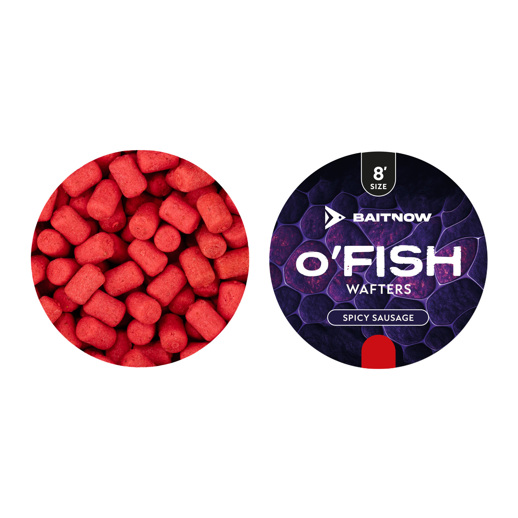 BAITNOW Wafters Method Feeder O´Fish Spicy Sausage 8mm 24 g