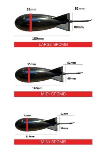 SPOMB Zakrmovací raketa Bait Rocket White / Velikost LARGE - X