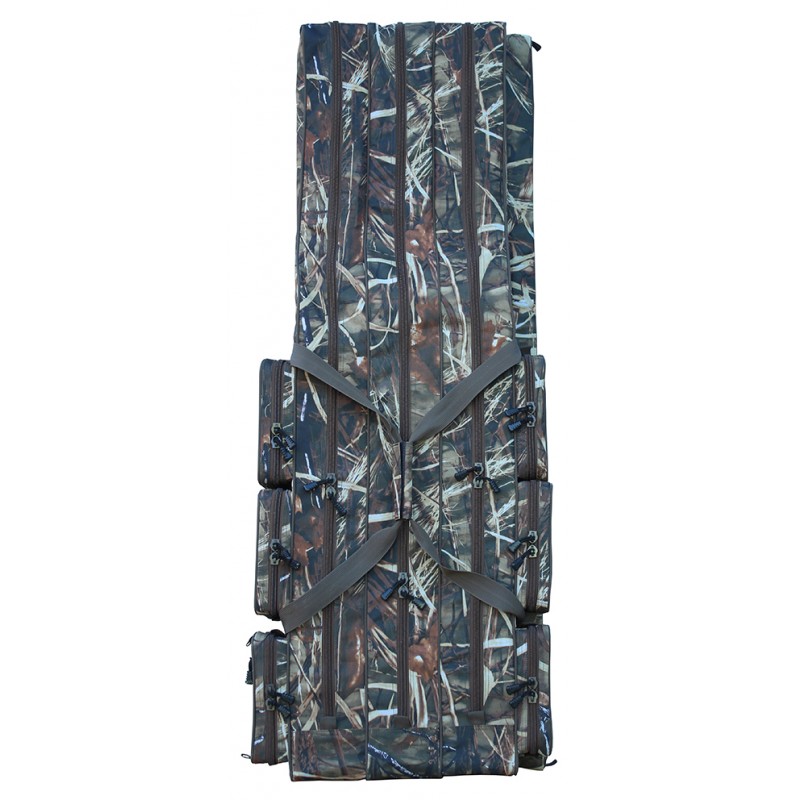 SURETTI Obal na pruty tříkomorový 125 cm Camo