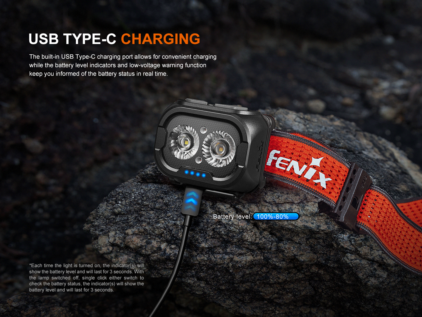 FENIX Nabíjecí čelovka HL18R-T V2.0 černá