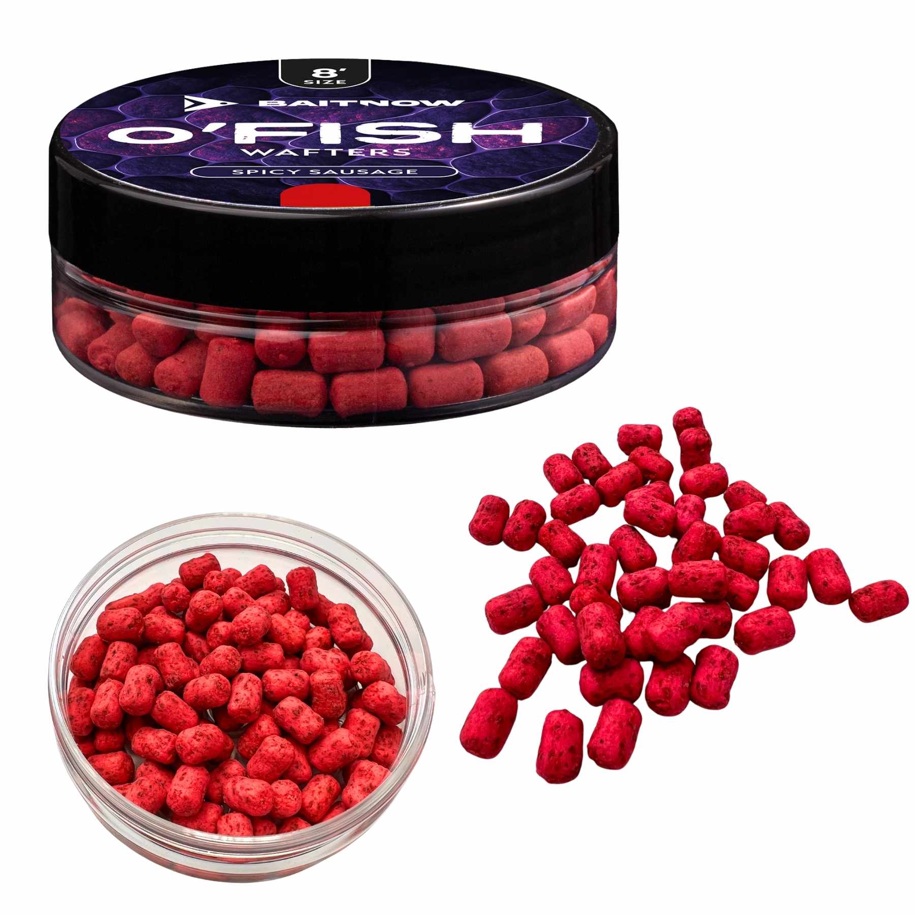 BAITNOW Wafters Method Feeder O´Fish Spicy Sausage 8mm 24 g