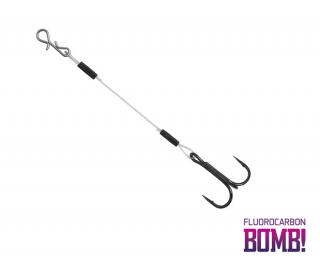 DELPHIN Přívlačový návazec BOMB! Twisto RIGS Fluorocarbon háček 6 / 8 cm / 3 ks