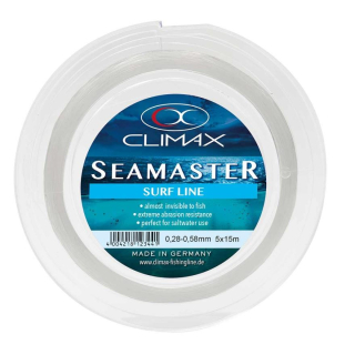 CLIMAX Ujímaný šokový vlasec Haruna 0,33 mm - 0,58 mm 5x15