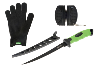 Zfish Filket combo set ZFX - nůž, rukavice, brousek