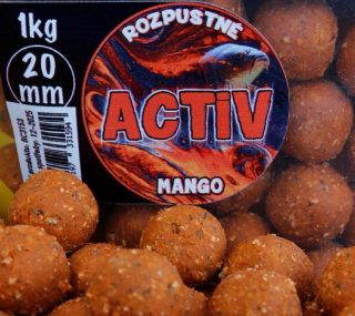 BLACK CARP Activ Boilies Mango 1kg 20 mm