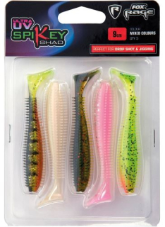 FOX Rage Sada gumových nástrah UV Spikey Shad 9cm / 5ks