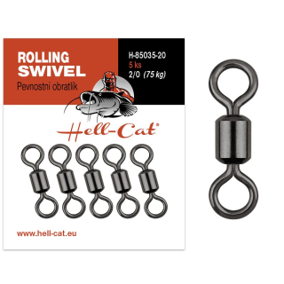 HELL-CAT OBRATLÍK PEVNOSTNÍ ROLLING SWIVEL NO. 1/0 / 60KG (5KS)
