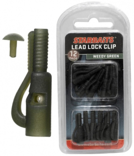 STARBAITS Lead Lock Clip zelená (závěsky) 12ks