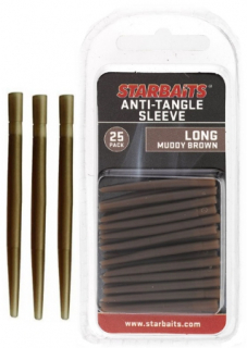 STARBAITS Anti Tangle Sleeve Long hnědá 4cm (převleky) 25ks