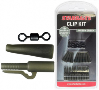 STARBAITS Clip Kit Set závěs na olovo (10ks) zelená