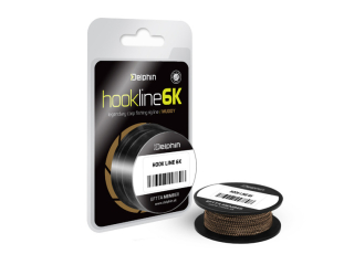 DELPHIN Návazcová šňůrka HOOKLINE 6K 25 lbs / 20 m / Muddy