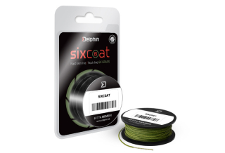 DELPHIN Návazcová šňůrka Skin Line SIXCOAT 25 lbs / 5 m / Grass