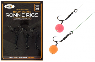 NGT Montáž Ronnie Rig & Teflon Hooks 3 pcs vel.6