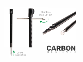 ZFISH Vidlička Bankstick Carbon Drill 50 - 90 cm