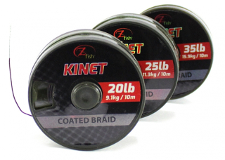 Zfish Šňůrka Kinet Coated Braid 25 lb / 11,33 kg / 10m