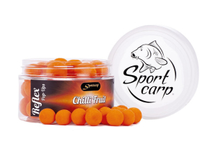 SPORTCARP Plovoucí boilies Reflex Chilli Fruit (kořeněné ovoce - oranžová) 15 mm