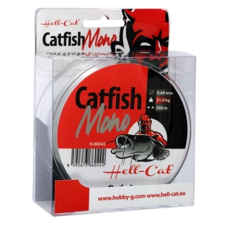 HELL-CAT VLASEC CATFISH MONO CLEAR 0,60MM / 21,9KG / 300M