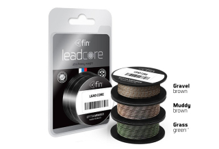 DELPHIN Olověná šňůrka LeadCore 5m / 45lbs / GRASS