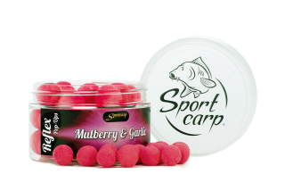 SPORTCARP Plovoucí boilies Reflex Mulberry Garlic (moruše česnek - růžová) 11 mm